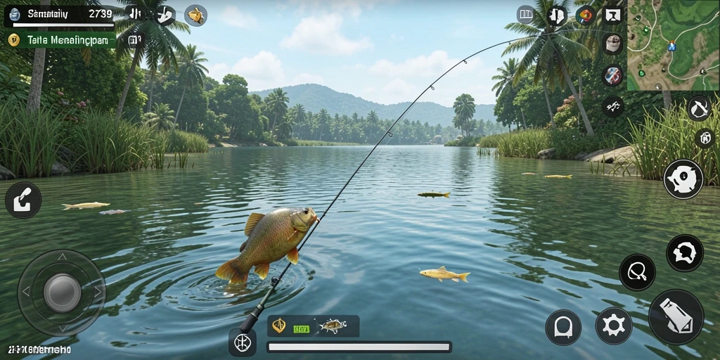 Tampilan gameplay menarik dari 2739 dengan pengalaman memancing seru.