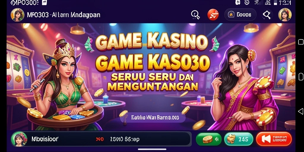 Tampilan gameplay menarik MPO303 dengan aksi kasino yang mendebarkan.
