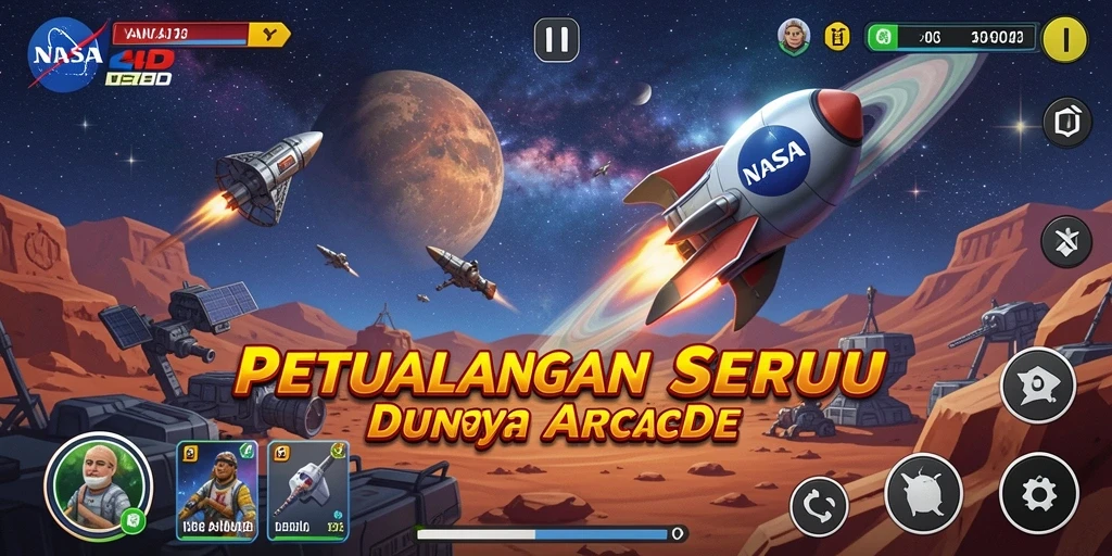 Tampilan gameplay NASA4D yang seru dan penuh warna.