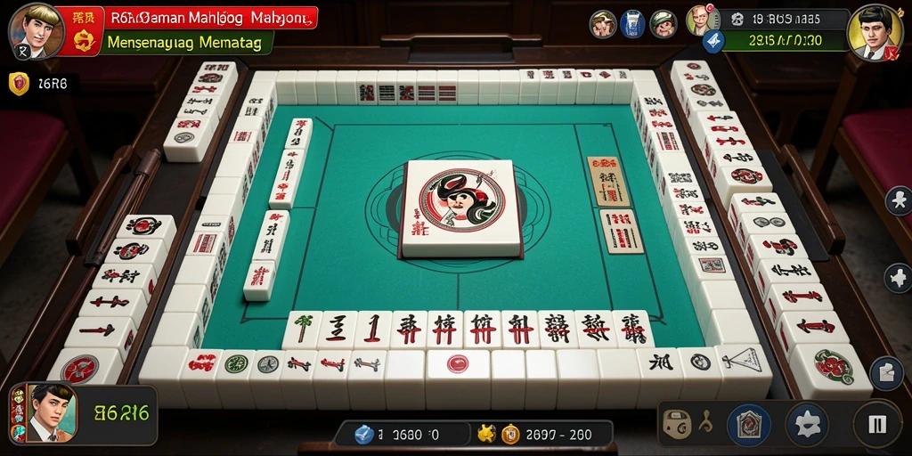 Screenshot utama R6R6 menampilkan gameplay Mahjong yang seru dan menantang.