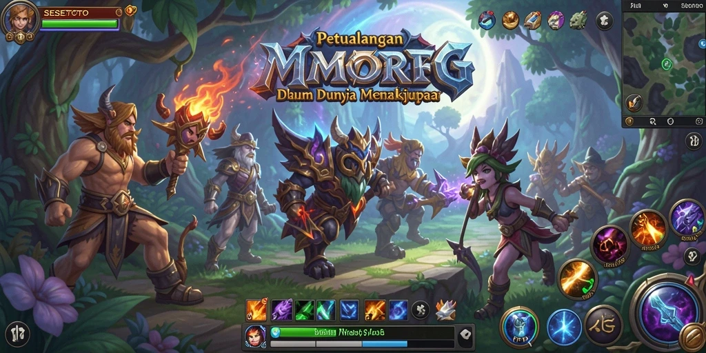Screenshot gameplay SESETOTO menampilkan aksi petualangan yang seru di dunia MMORPG.