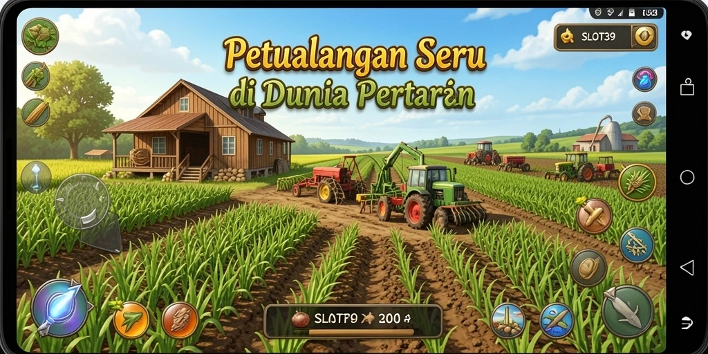 Tampilan gameplay SLOT39 yang menawan dalam dunia pertanian.