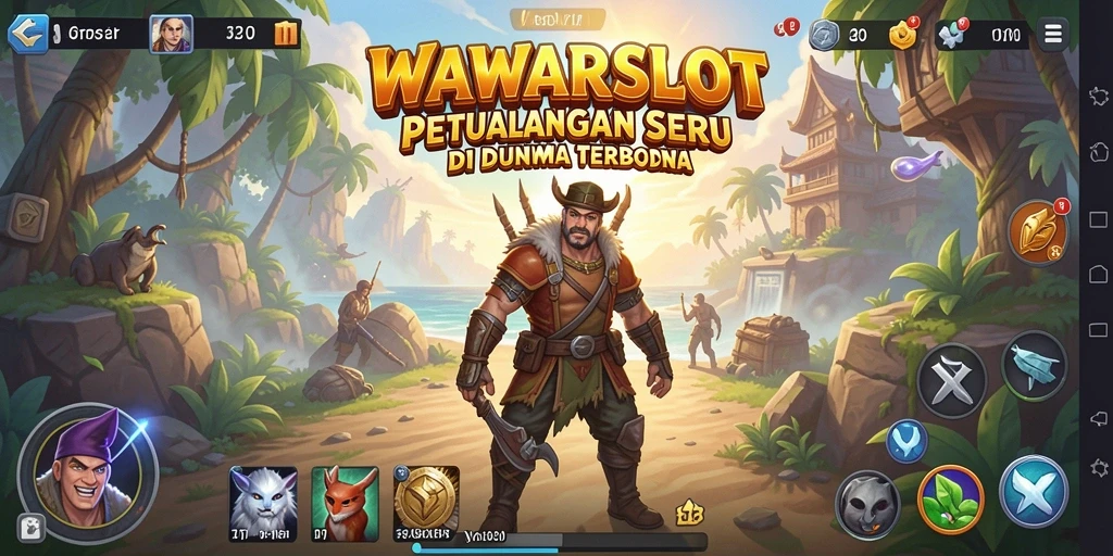 Screenshot gameplay WAWARSLOT dalam dunia terbuka yang luas.