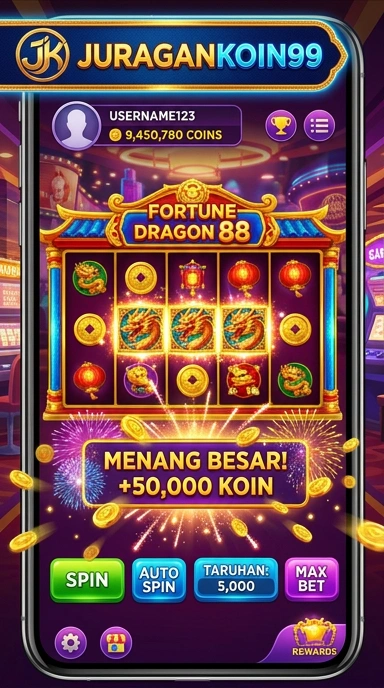 Tampilan antarmuka juragankoin99 yang user-friendly.